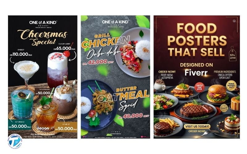 Mẫu tờ rơi quảng cáo sản phẩm ngành thực phẩm ăn uống